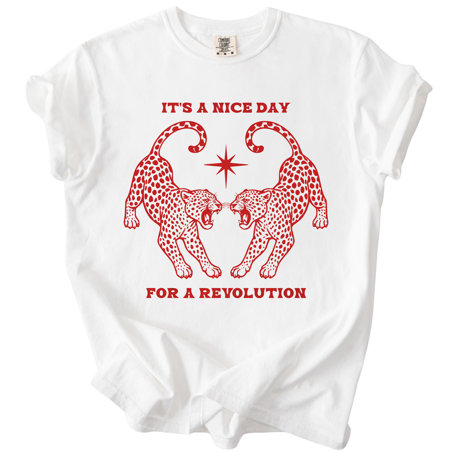 Nice Day For A Revolution Vintage Dyed Tee