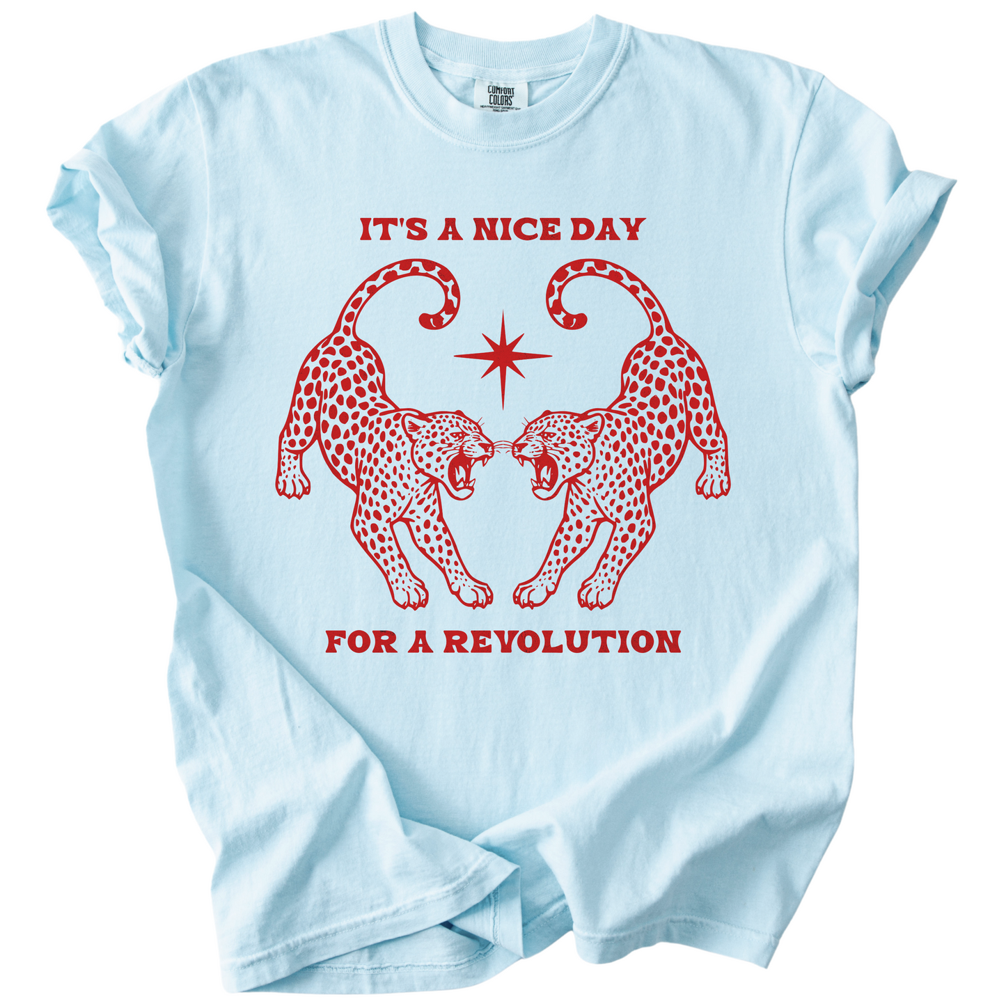 Nice Day For A Revolution Vintage Dyed Tee