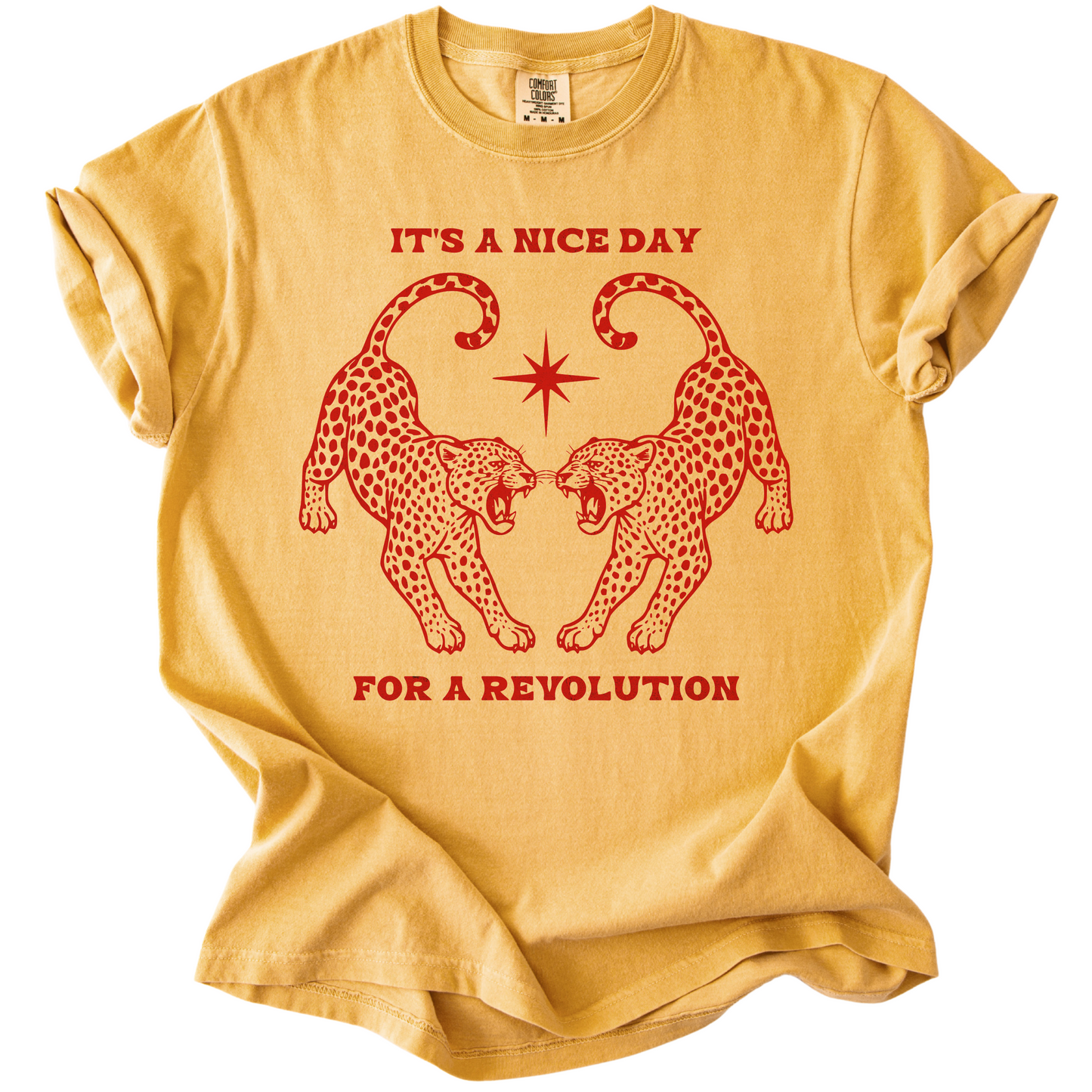 Nice Day For A Revolution Vintage Dyed Tee