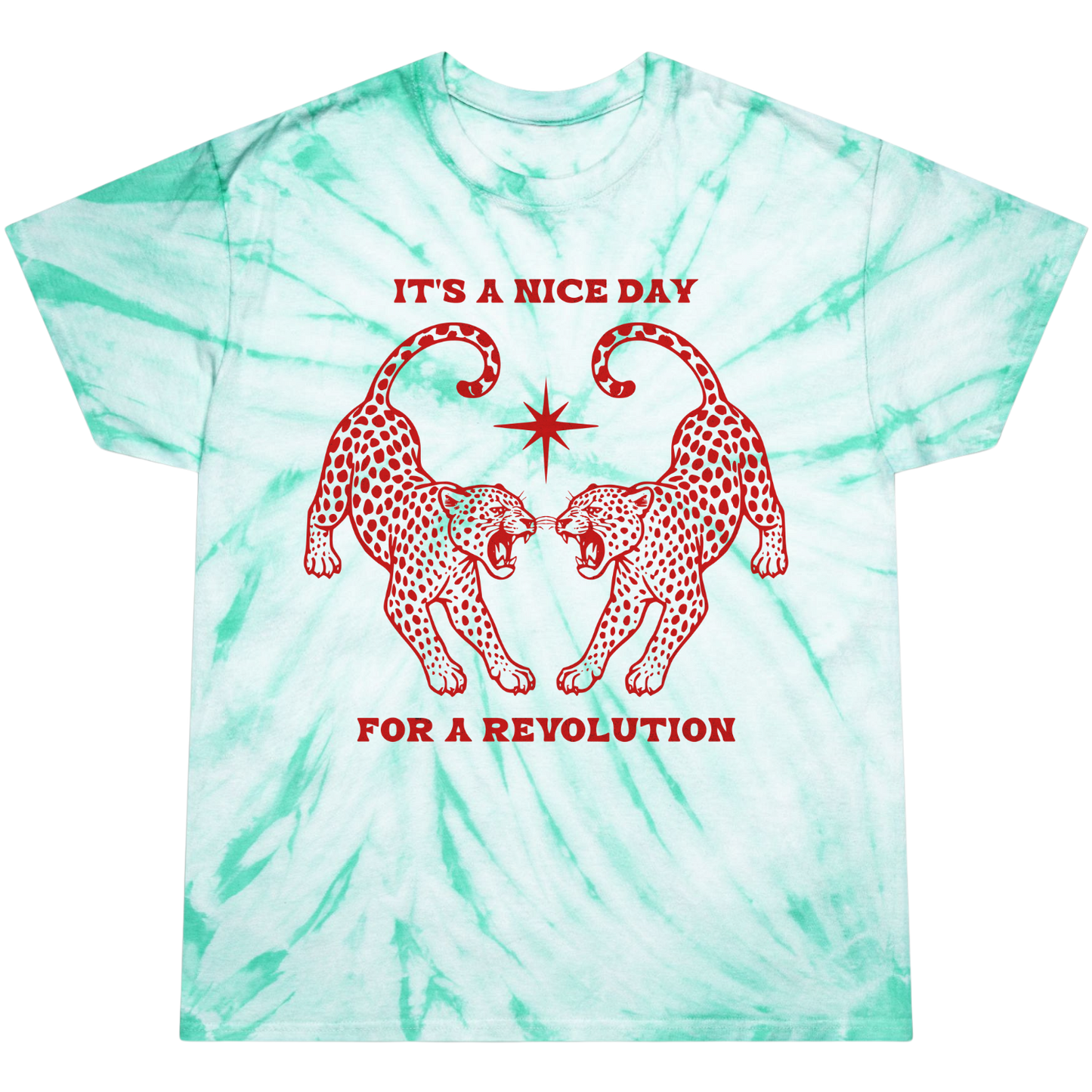 Nice Day For A Revolution Tie-Dye Tee