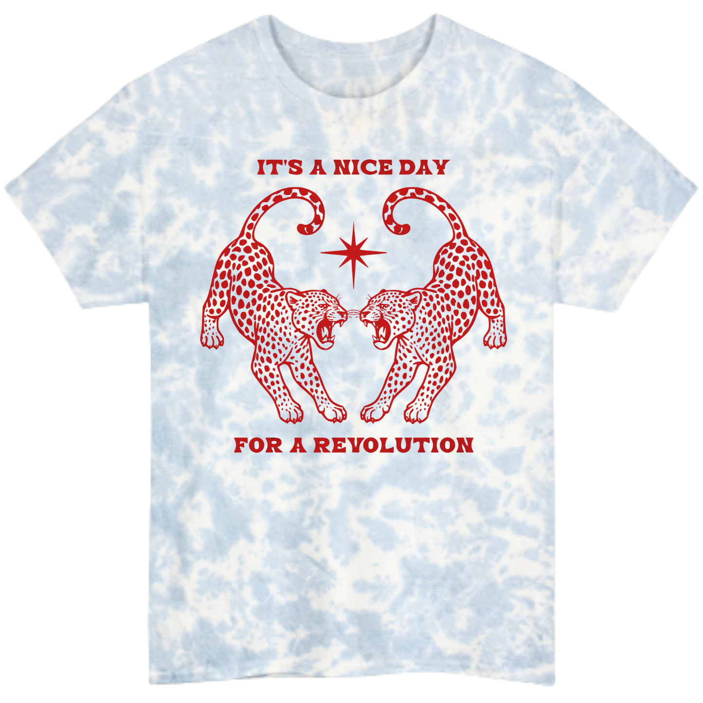 Nice Day For A Revolution Tie-Dye Tee