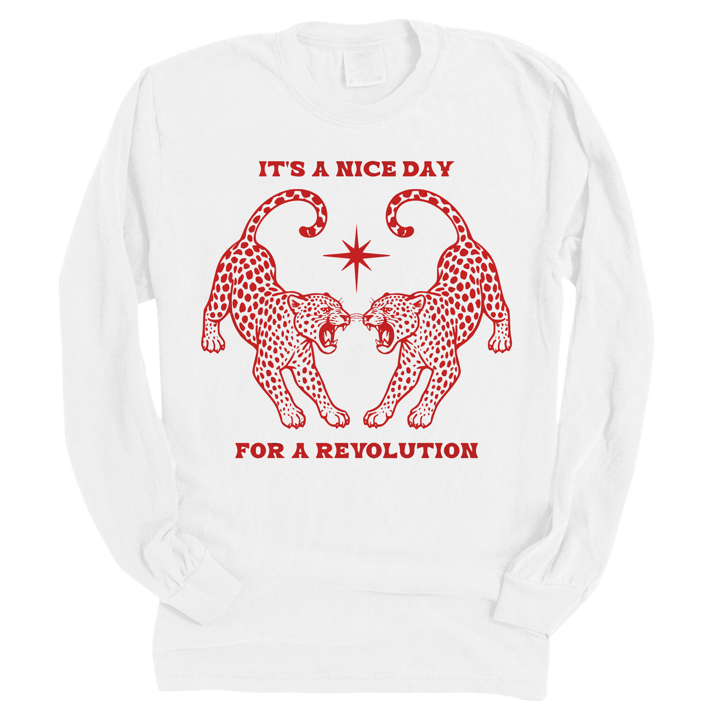 Nice Day For A Revolution Vintage Dyed Long Sleeve Tee