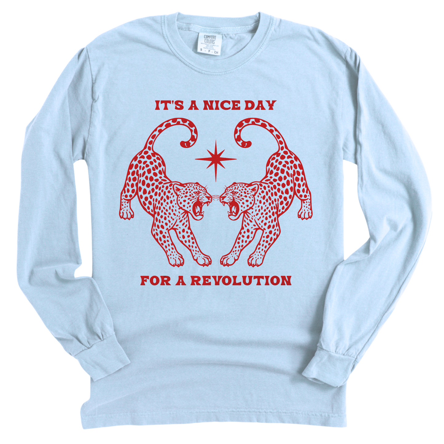 Nice Day For A Revolution Vintage Dyed Long Sleeve Tee