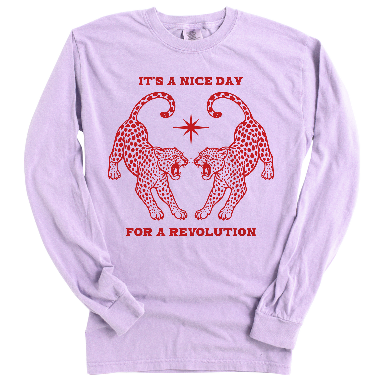 Nice Day For A Revolution Vintage Dyed Long Sleeve Tee