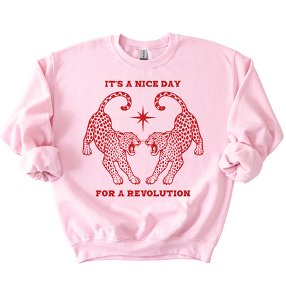 Nice Day For A Revolution Crewneck Sweatshirt