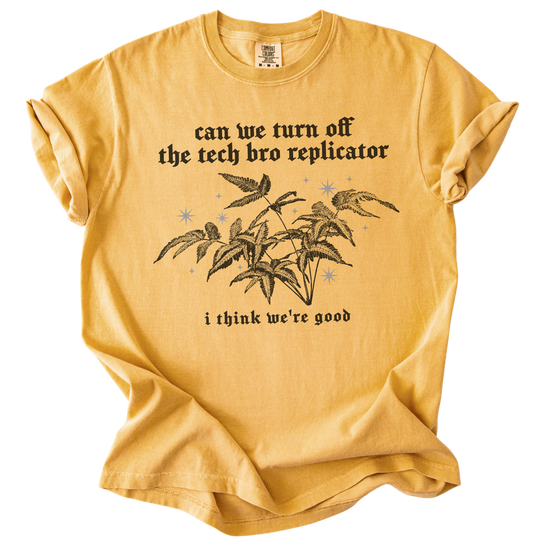Can We Turn Off The Tech Bro Replicator Tee