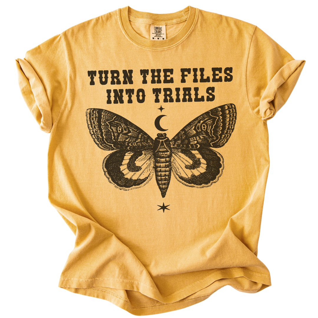 Turn The Files Into Trials Moth Tee