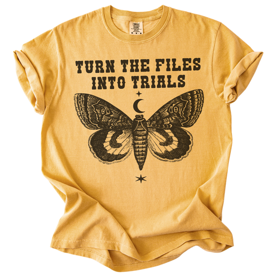 Turn The Files Into Trials Moth Tee