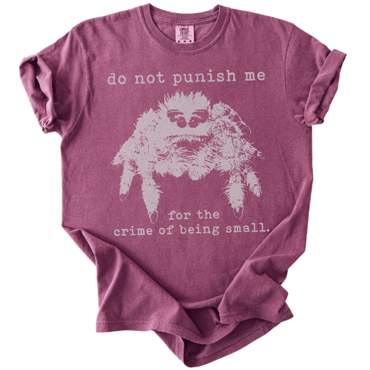 The Crime of Being Small Spider Tee