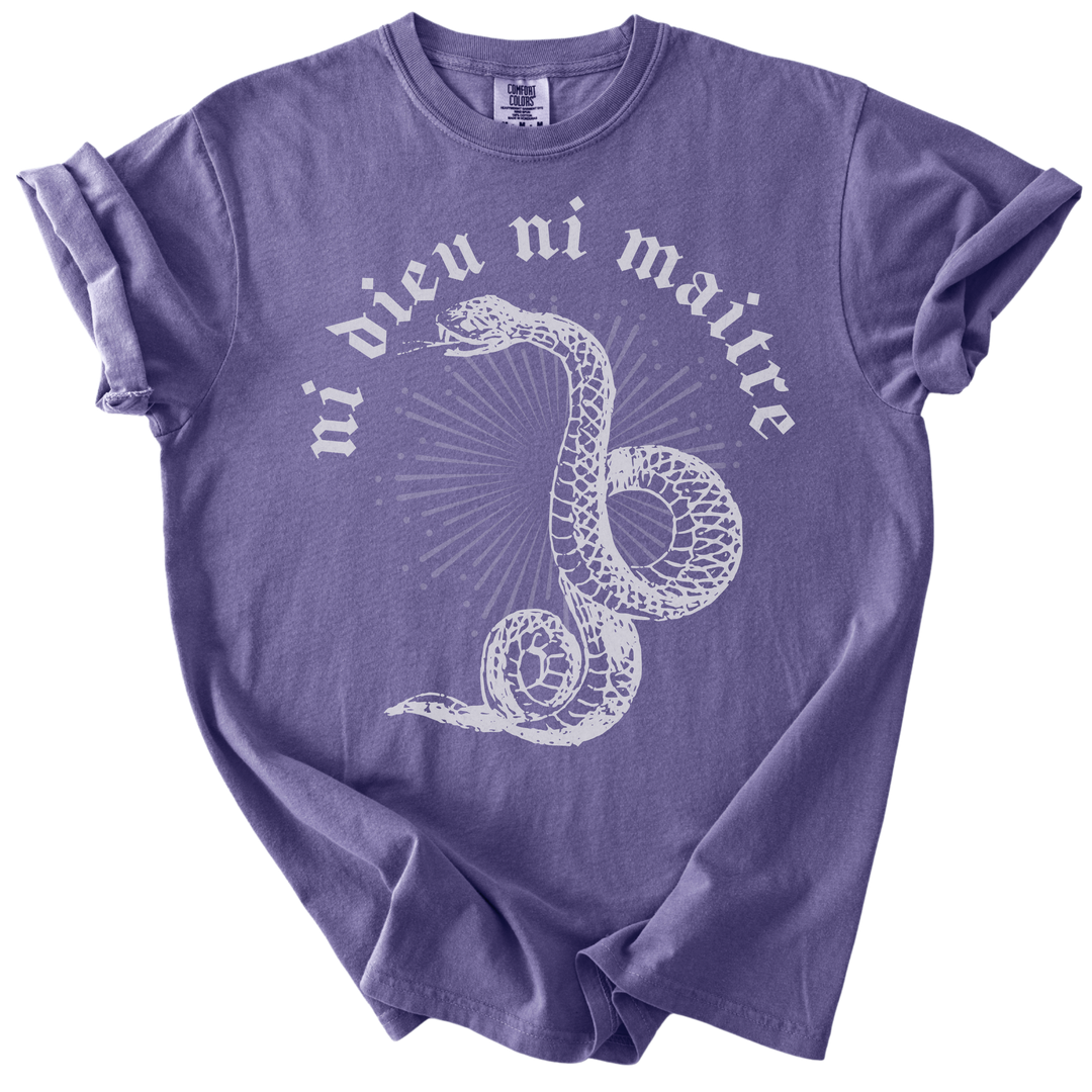 Ni Dieu Ni Maitre Snake Tee