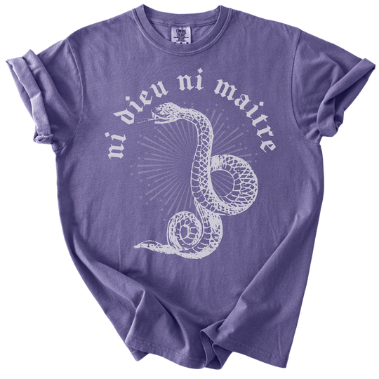 Ni Dieu Ni Maitre Snake Tee