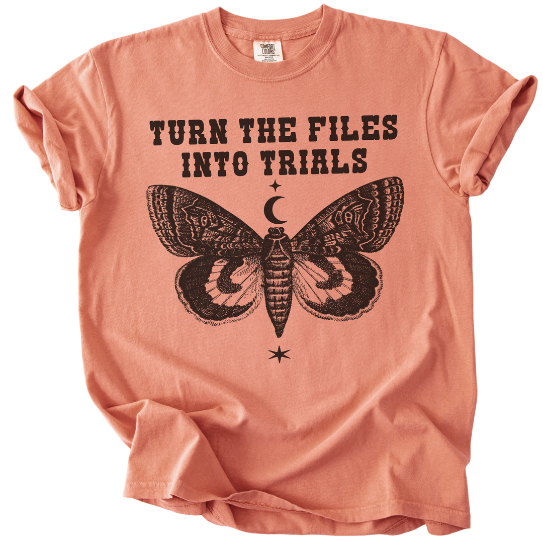 Turn The Files Into Trials Moth Tee