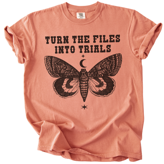 Turn The Files Into Trials Moth Tee