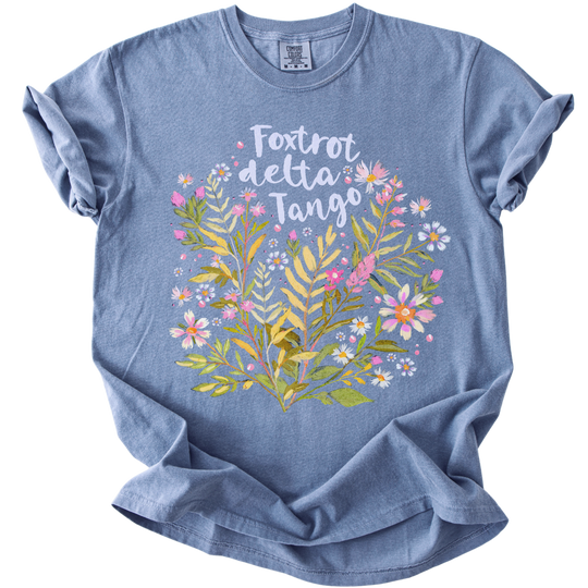 Floral Foxtrot Delta Tango Tee