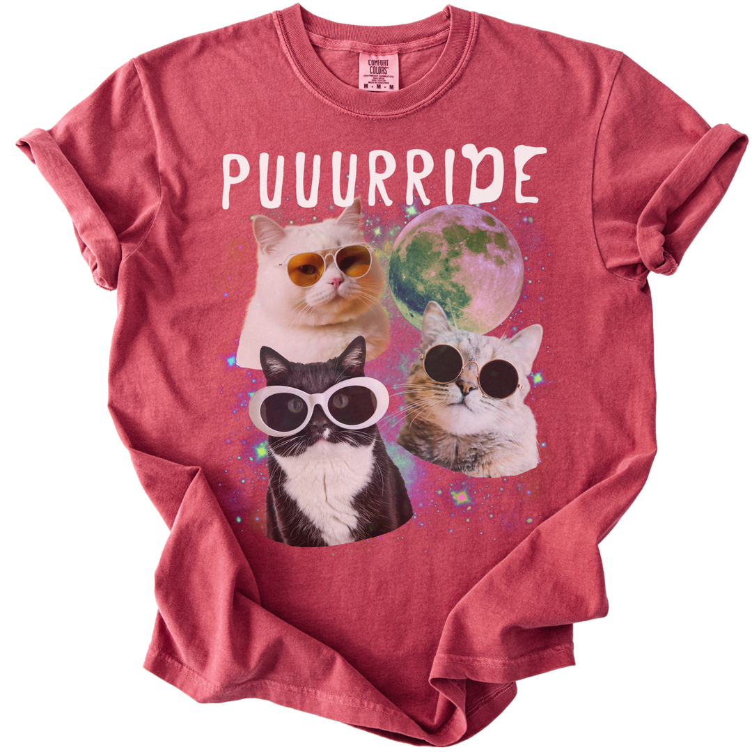 Puuurride Cats in Space Tee