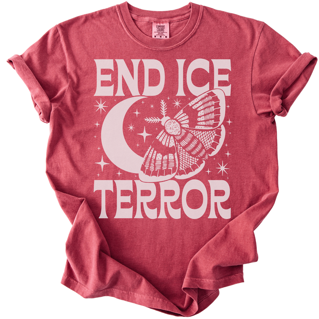 End ICE Terror Moth Moon Tee