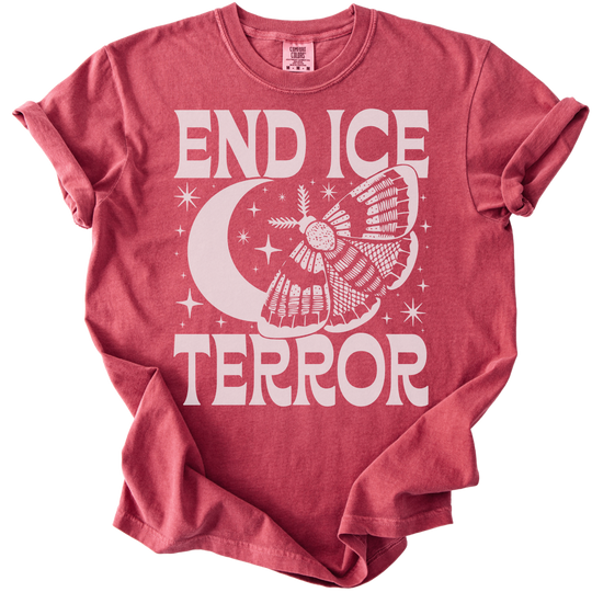 End ICE Terror Moth Moon Tee