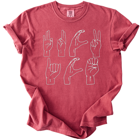 ASL Letters Fuck ICE Tee