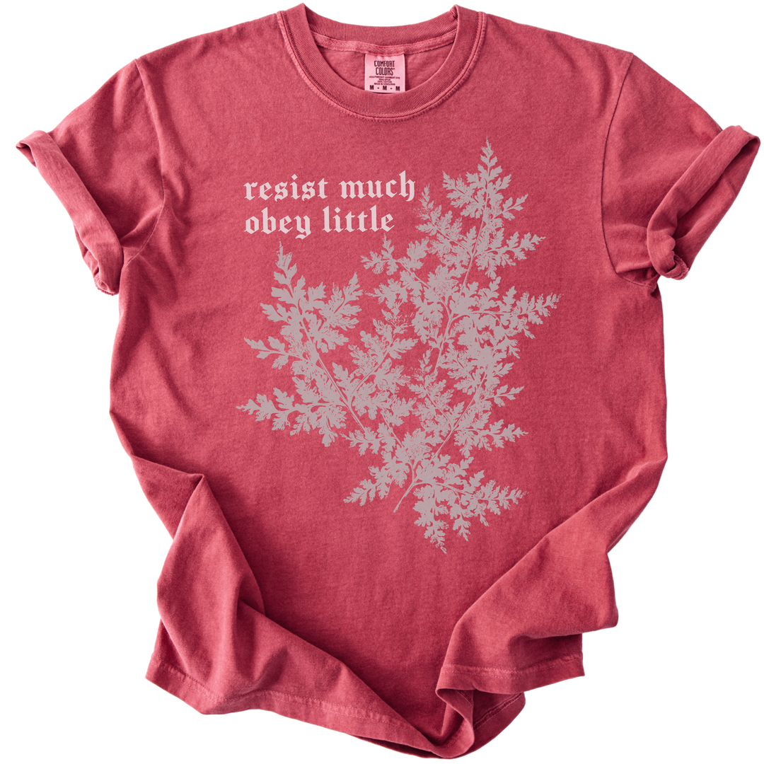 Resist Much Obey Little Fern Tee