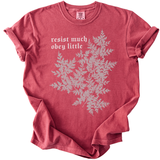 Resist Much Obey Little Fern Tee
