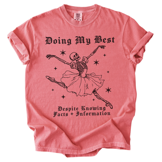 Doing My Best Despite Knowing Facts &amp; Information Tee