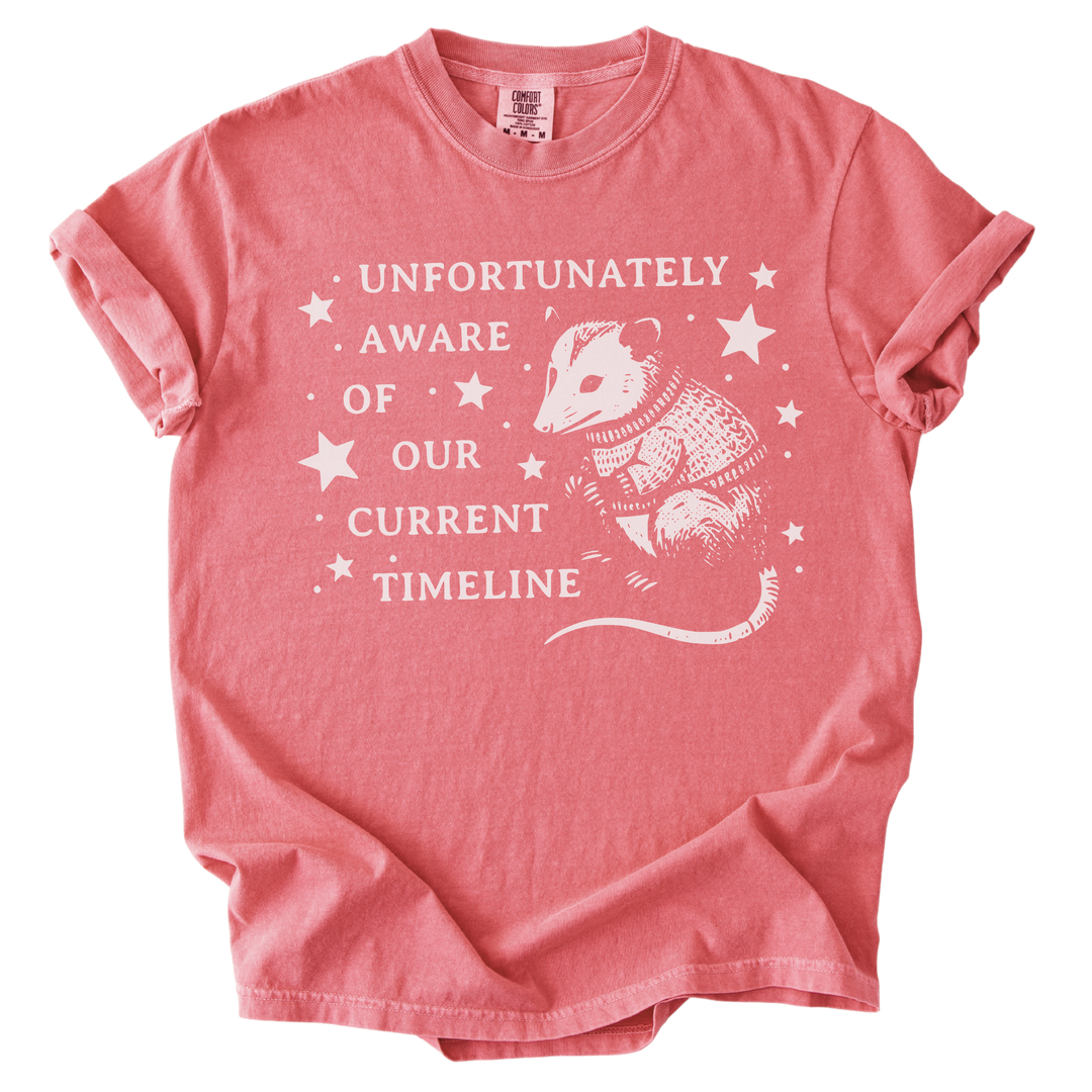 Unfortunately Aware of Our Current Timeline Tee