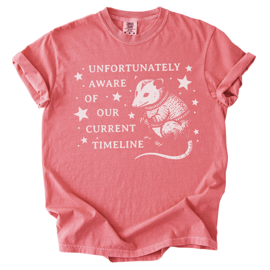 Unfortunately Aware of Our Current Timeline Tee