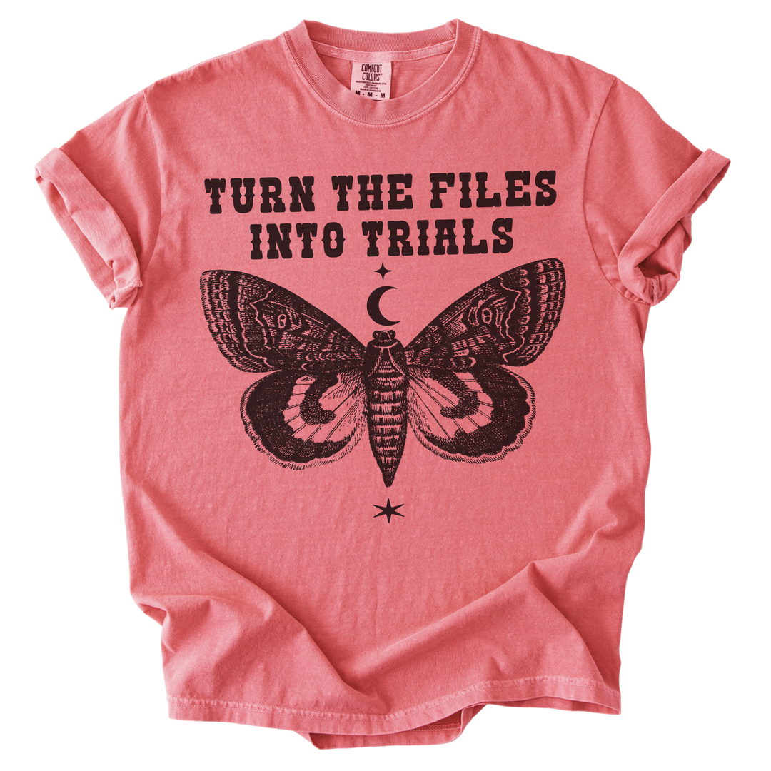 Turn The Files Into Trials Moth Tee