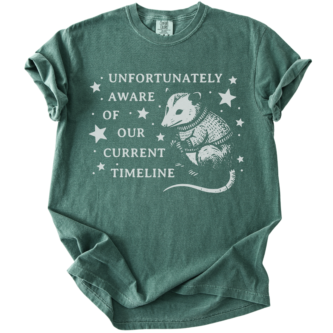 Unfortunately Aware of Our Current Timeline Tee