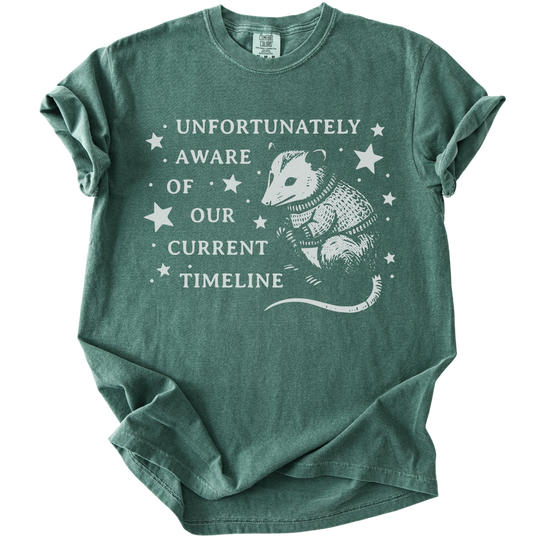 Unfortunately Aware of Our Current Timeline Tee