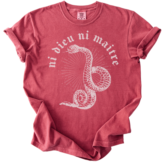 Ni Dieu Ni Maitre Snake Tee