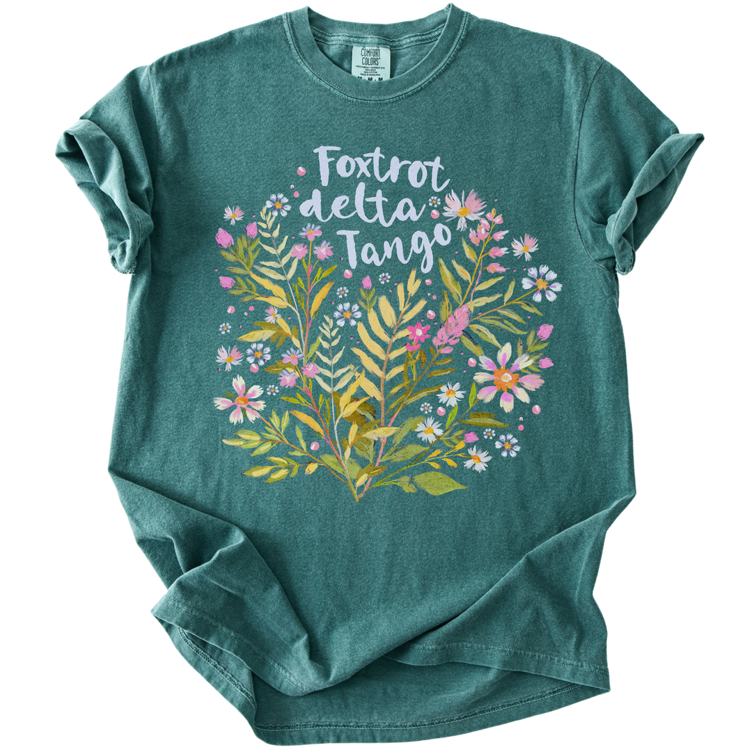 Floral Foxtrot Delta Tango Tee