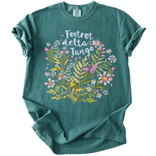 Floral Foxtrot Delta Tango Tee