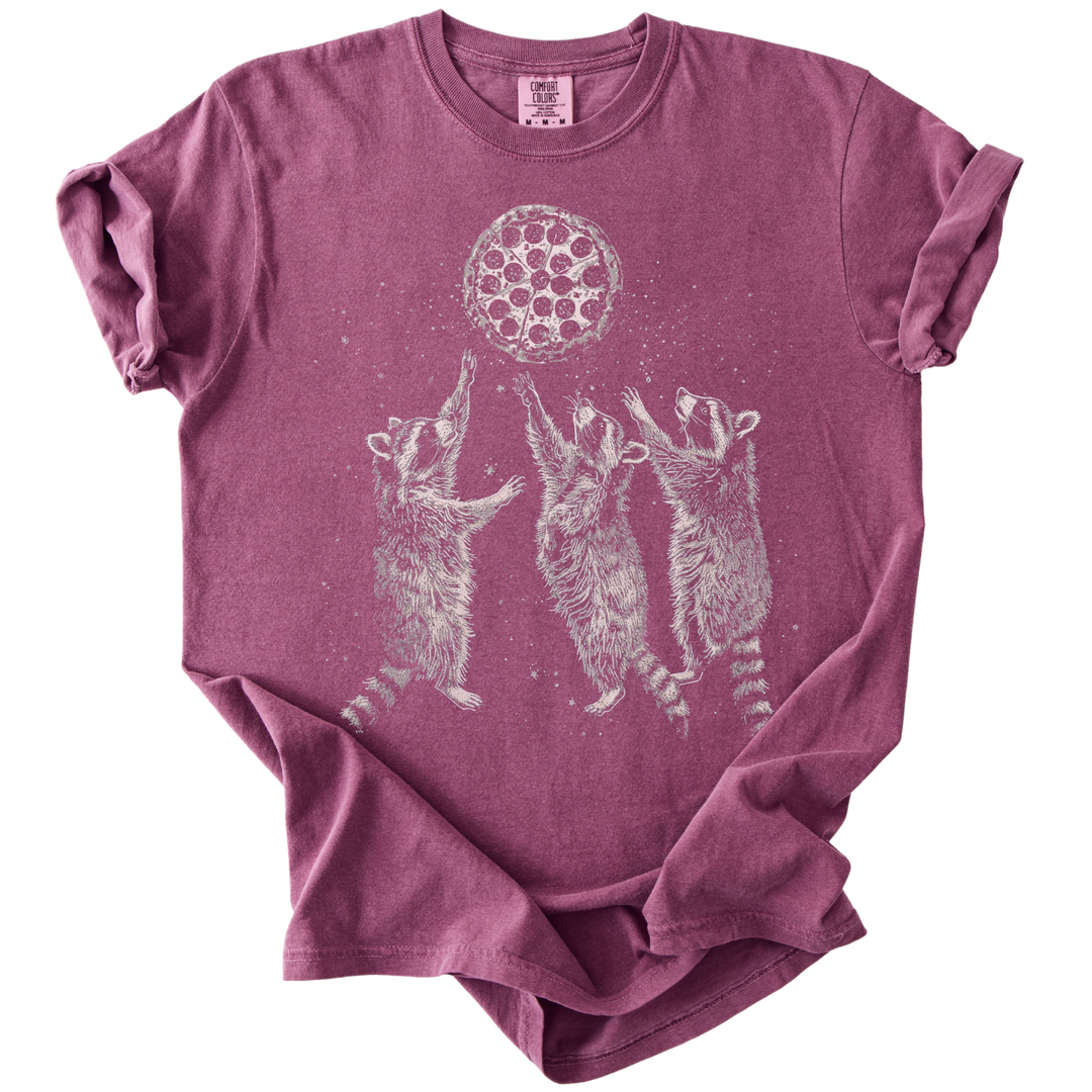Raccoons &amp; A Pizza Moon Tee