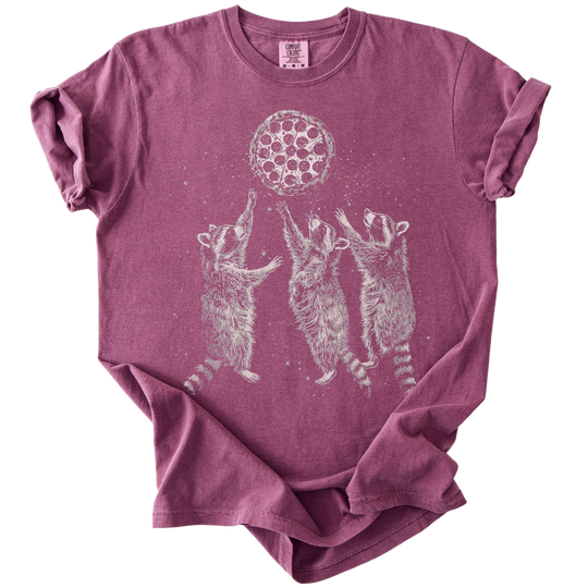 Raccoons &amp; A Pizza Moon Tee