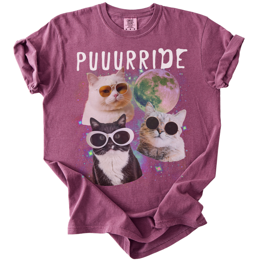 Puuurride Cats in Space Tee