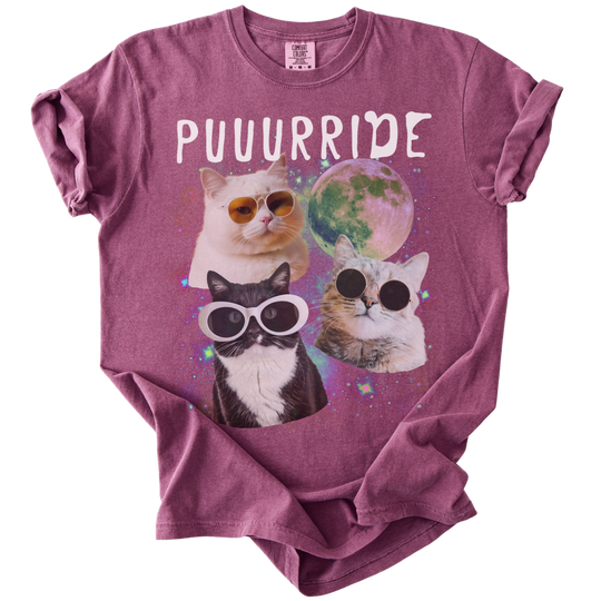 Puuurride Cats in Space Tee