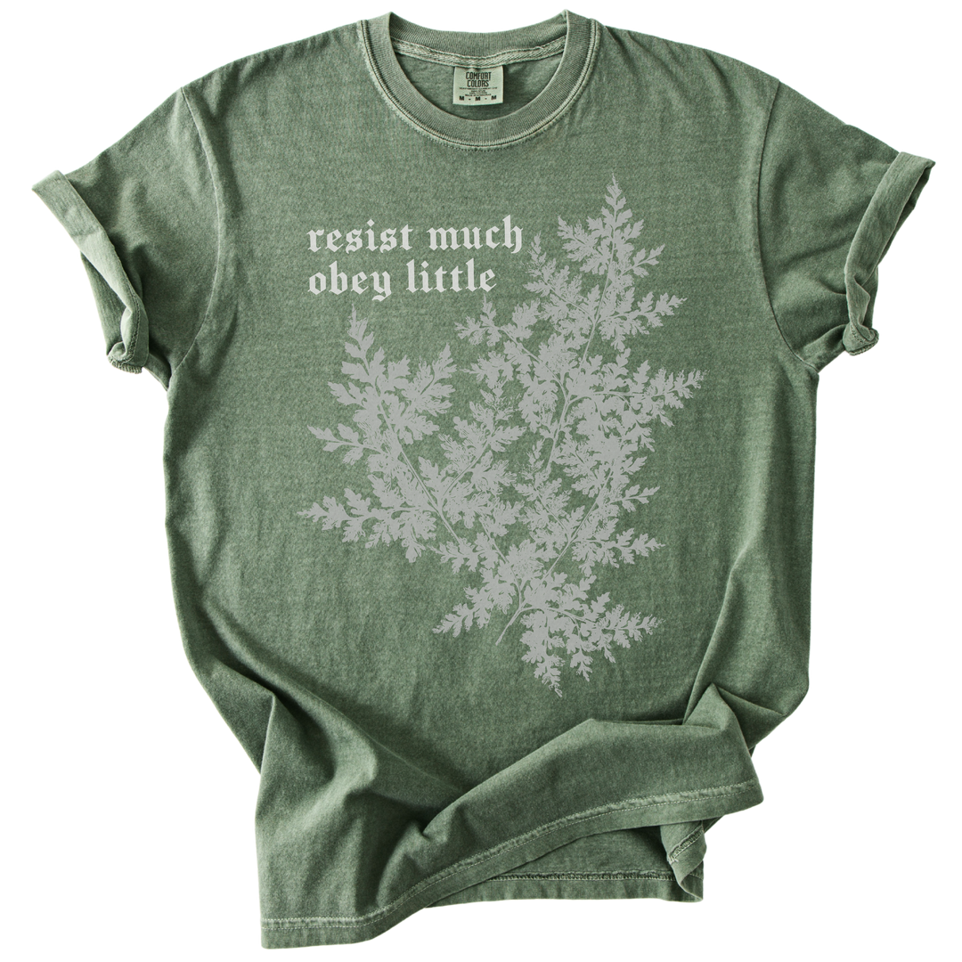 Resist Much Obey Little Fern Tee