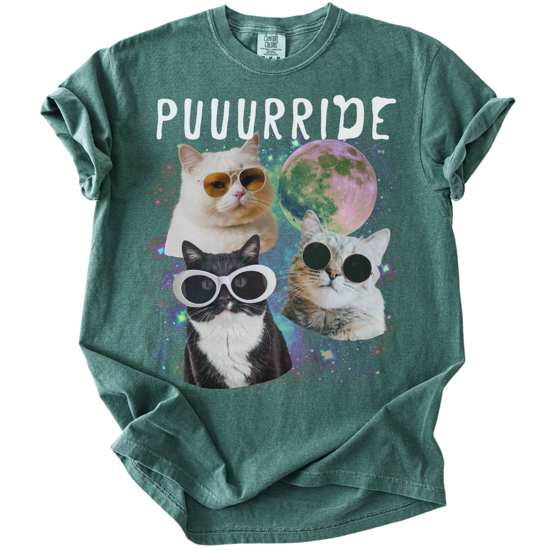 Puuurride Cats in Space Tee