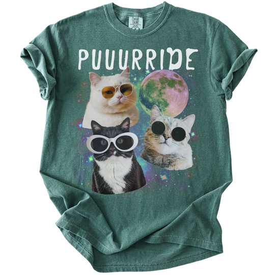 Puuurride Cats in Space Tee