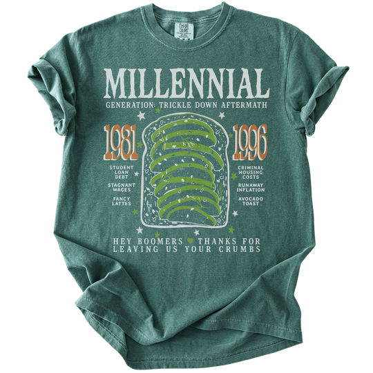 Millennial Generation: Trickle Down Aftermath Tee