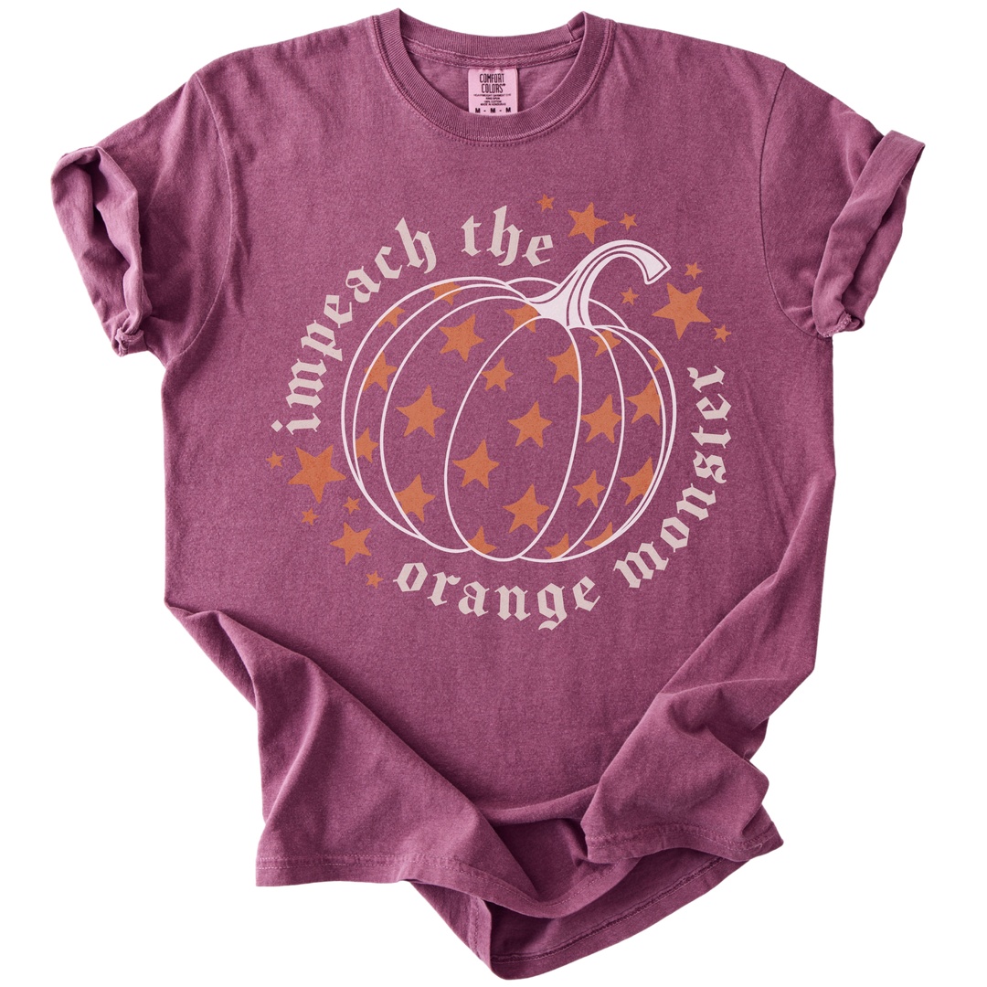 Impeach The Orange Monster Pumpkin Tee