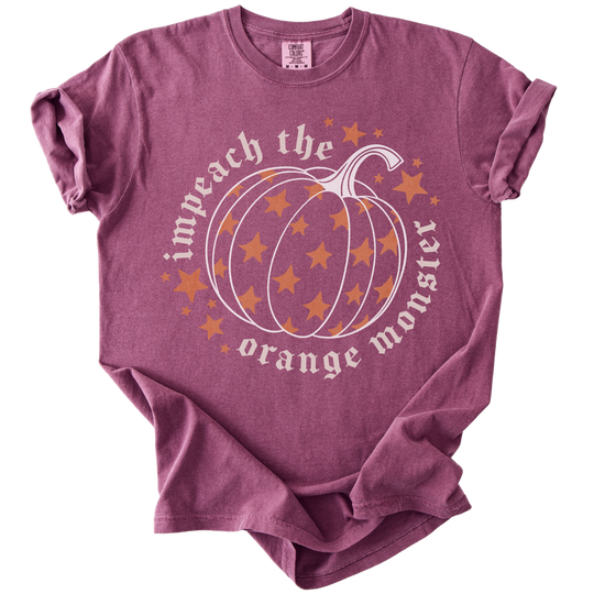 Impeach The Orange Monster Pumpkin Tee