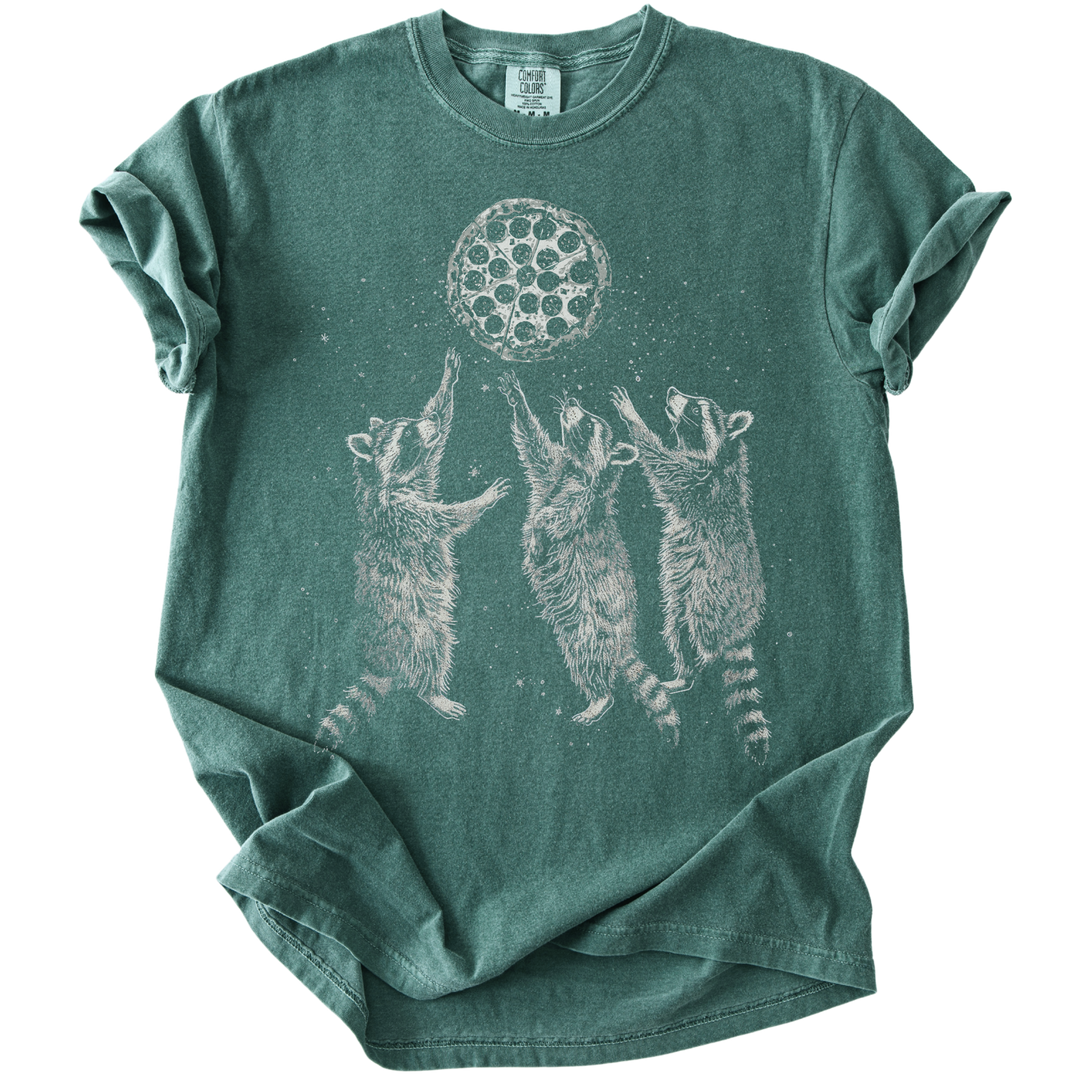 Raccoons &amp; A Pizza Moon Tee