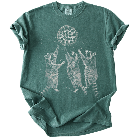 Raccoons &amp; A Pizza Moon Tee
