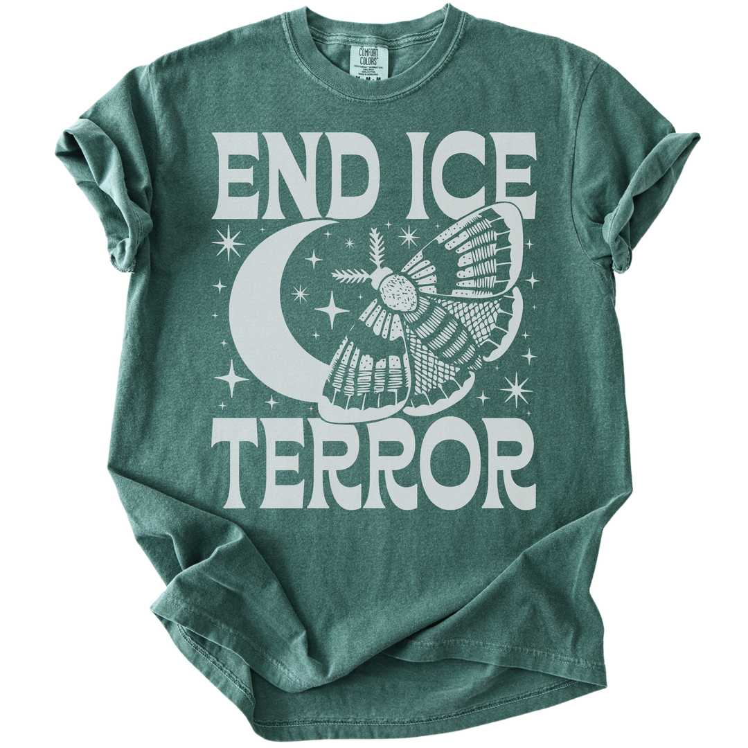 End ICE Terror Moth Moon Tee