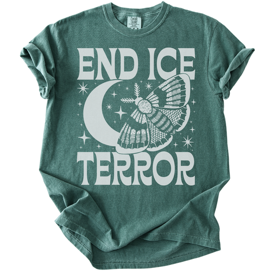 End ICE Terror Moth Moon Tee