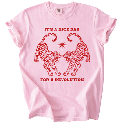 Nice Day For A Revolution Vintage Dyed Tee