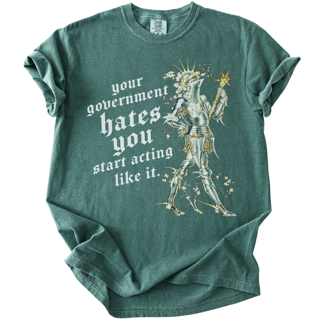 Your Government Hates You Knight Tee