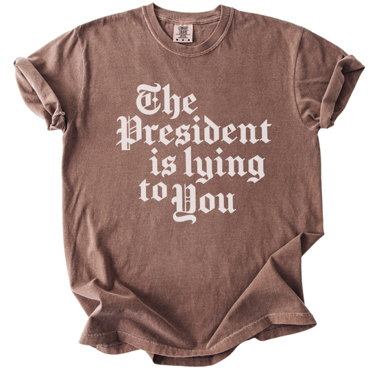 The President Is Lying to You Tee